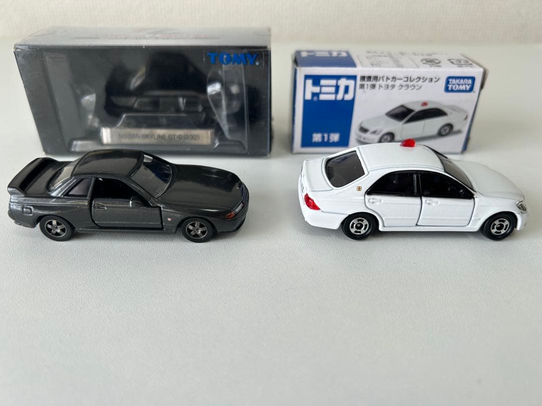 【トミカ、トミカリミテッド】警察車両等5台セット　覆面パトカー、警護車、GTR