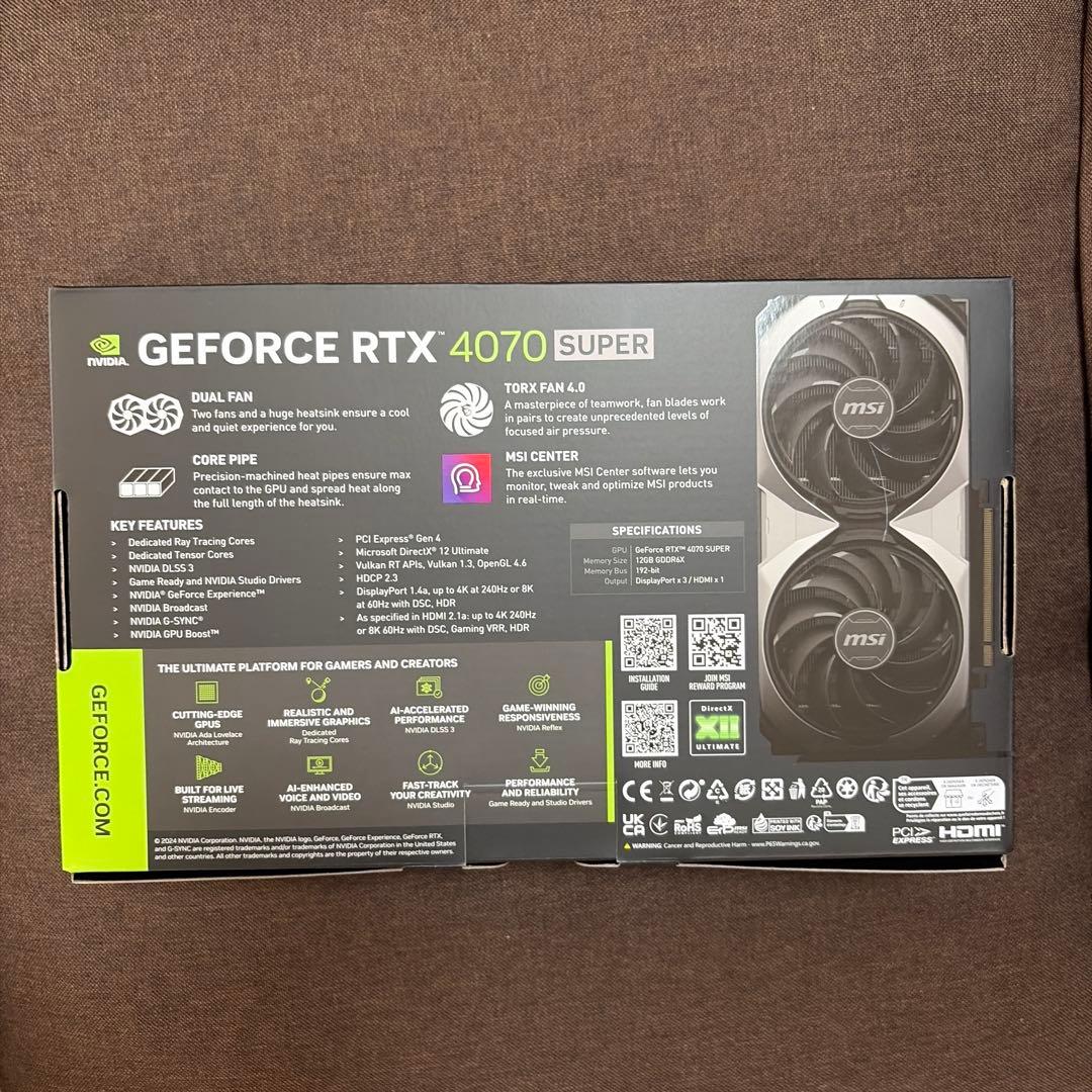 ぷくてん MSI GeForce RTX 4070 SUPER