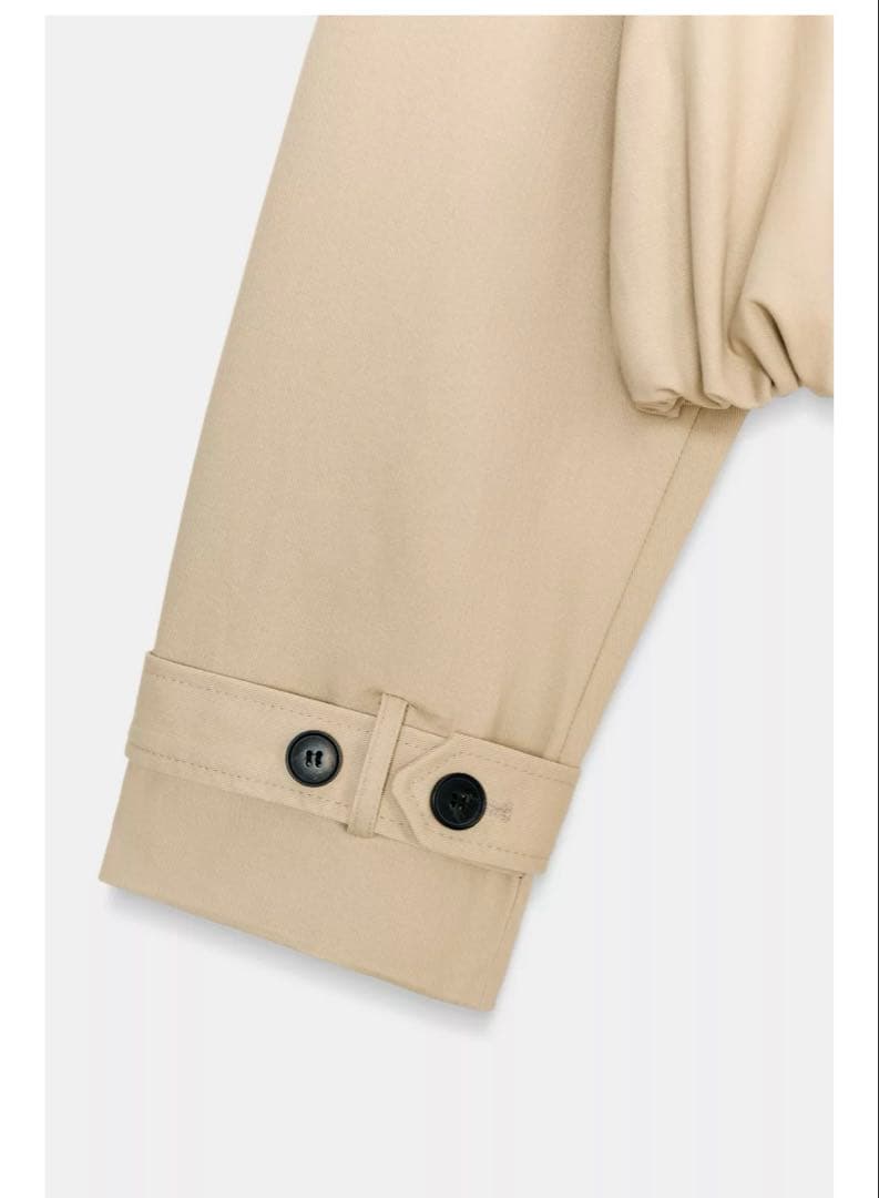 完売品⭐︎ZARA ショートバルーントレンチコート M コムギ