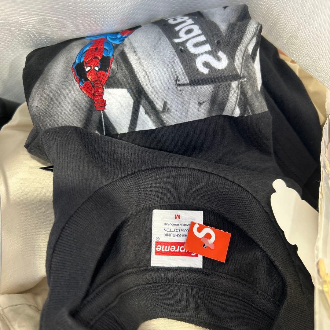【即発送】supreme Spider-Man Tee スパイダーマン ブラック
