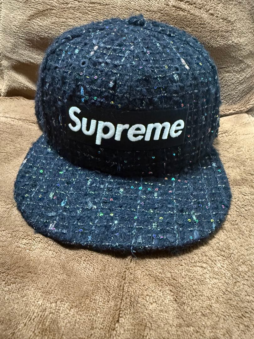 Supreme Boucle Box Logo New Era キャップ