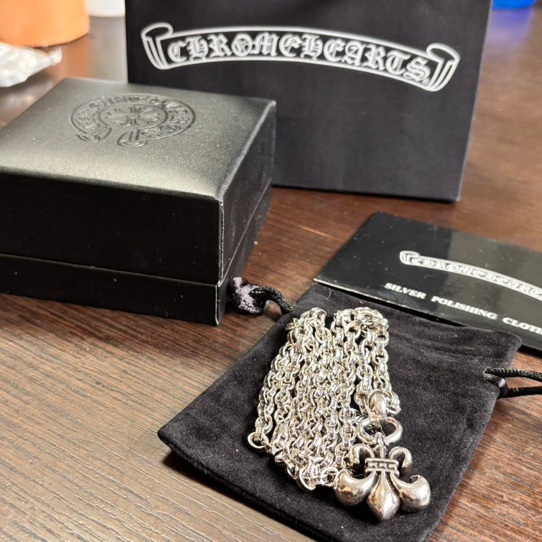 極美品 ⚜️CHROME⚜️ネックレス925シルバー BSフレア チャームペンダント