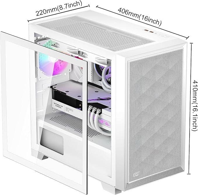 PCCOOLER CPS C3D310 ARGB PCケース M-ATX