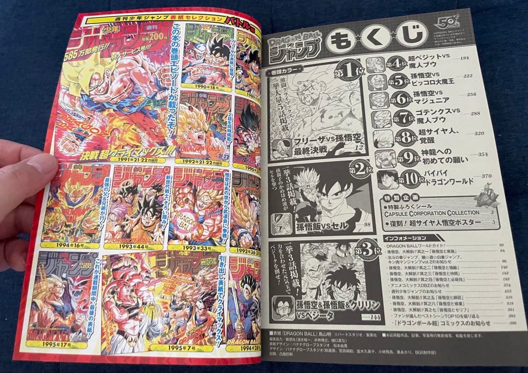 【美品❗️】少年ジャンプ50th記念　DRAGON BALL 特集号