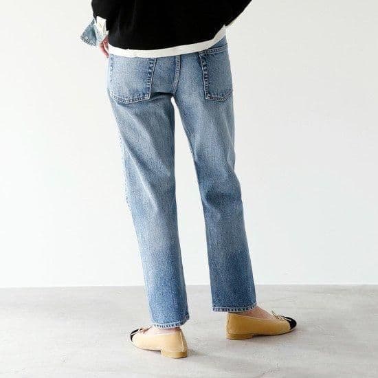 パンツ MADISONBLUE TAPERED DENIM BLUE
