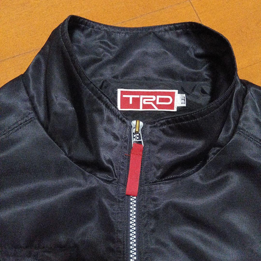トヨタTRD ブルゾン　ブラック　刺繍　デカロゴ　LL