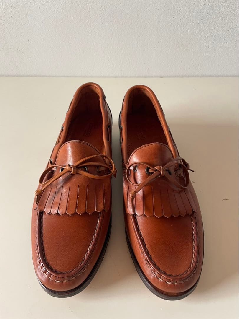 未使用品◎アレンエドモンズ Muldoon キルトローファー 茶 9.1/2D◎