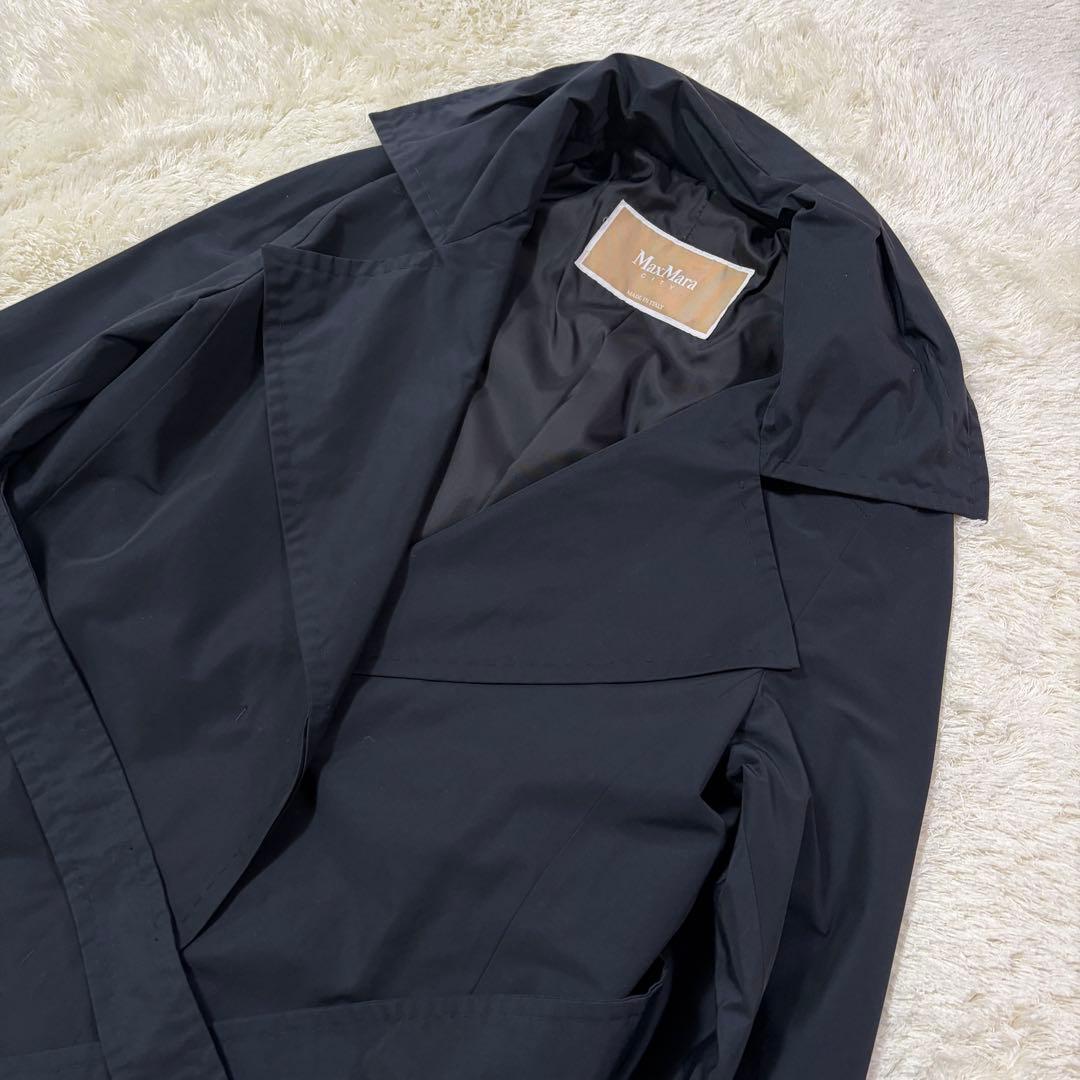 MAX MARA CITY トレンチコート ベルト ロング　比翼仕様