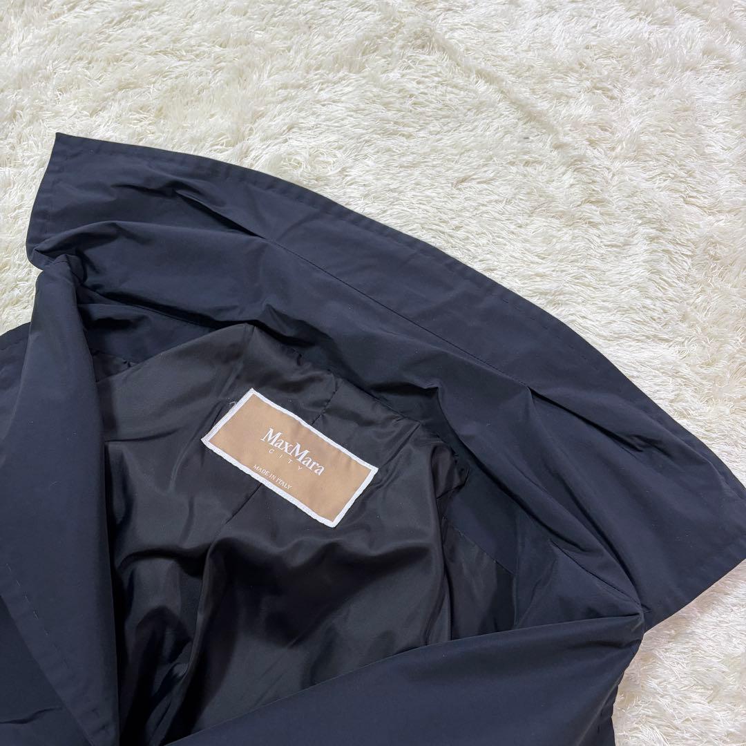 MAX MARA CITY トレンチコート ベルト ロング　比翼仕様