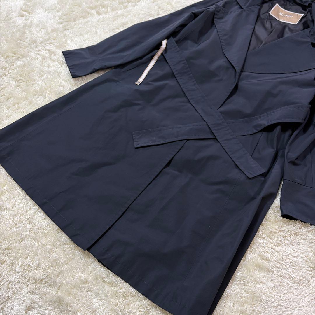 MAX MARA CITY トレンチコート ベルト ロング　比翼仕様