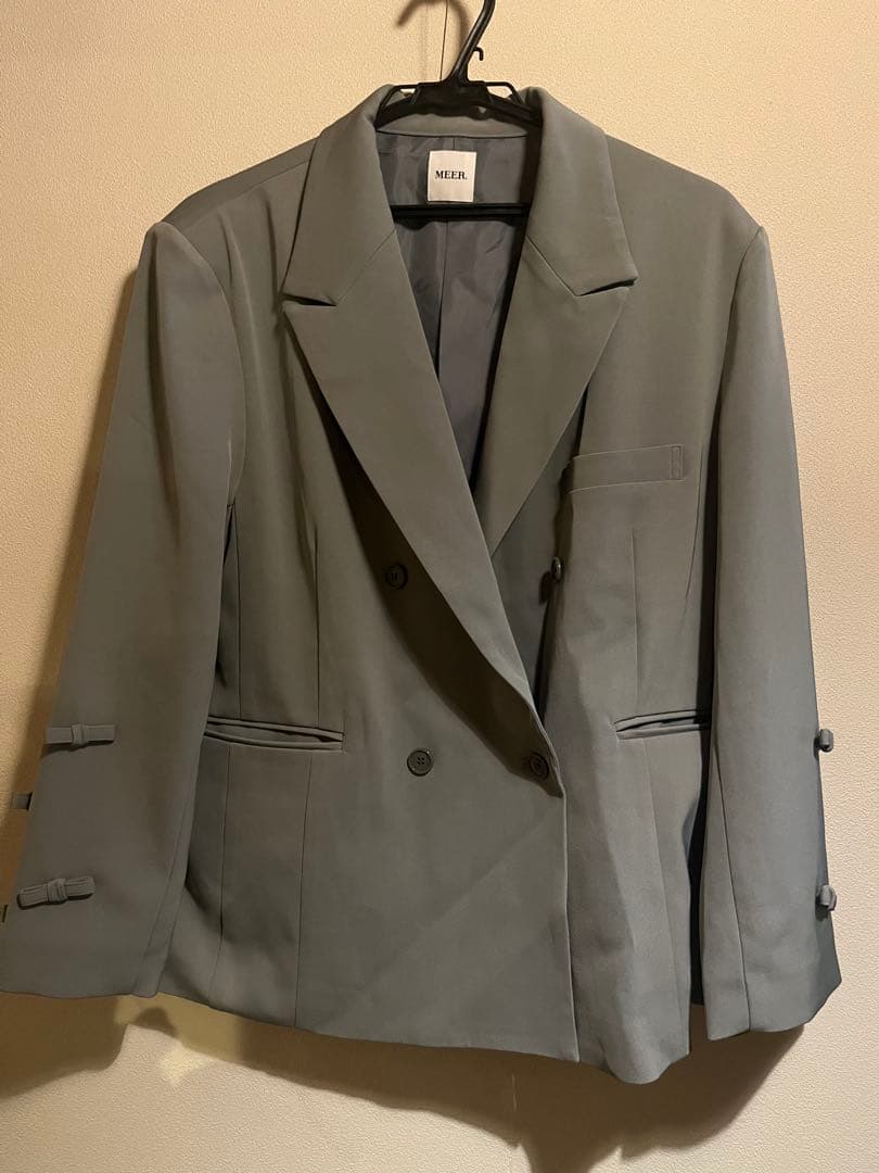 meer. メーア　RIBBON OVERSIZED JACKET フリーサイズ
