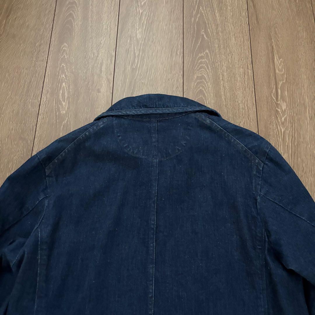 美品　DANTON ダントン　カバーオール　38 コットン インディゴ　M