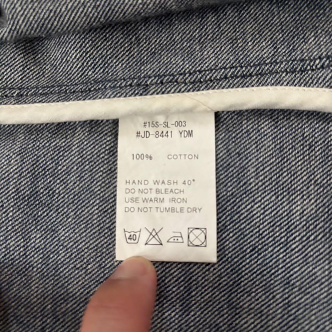 美品　DANTON ダントン　カバーオール　38 コットン インディゴ　M