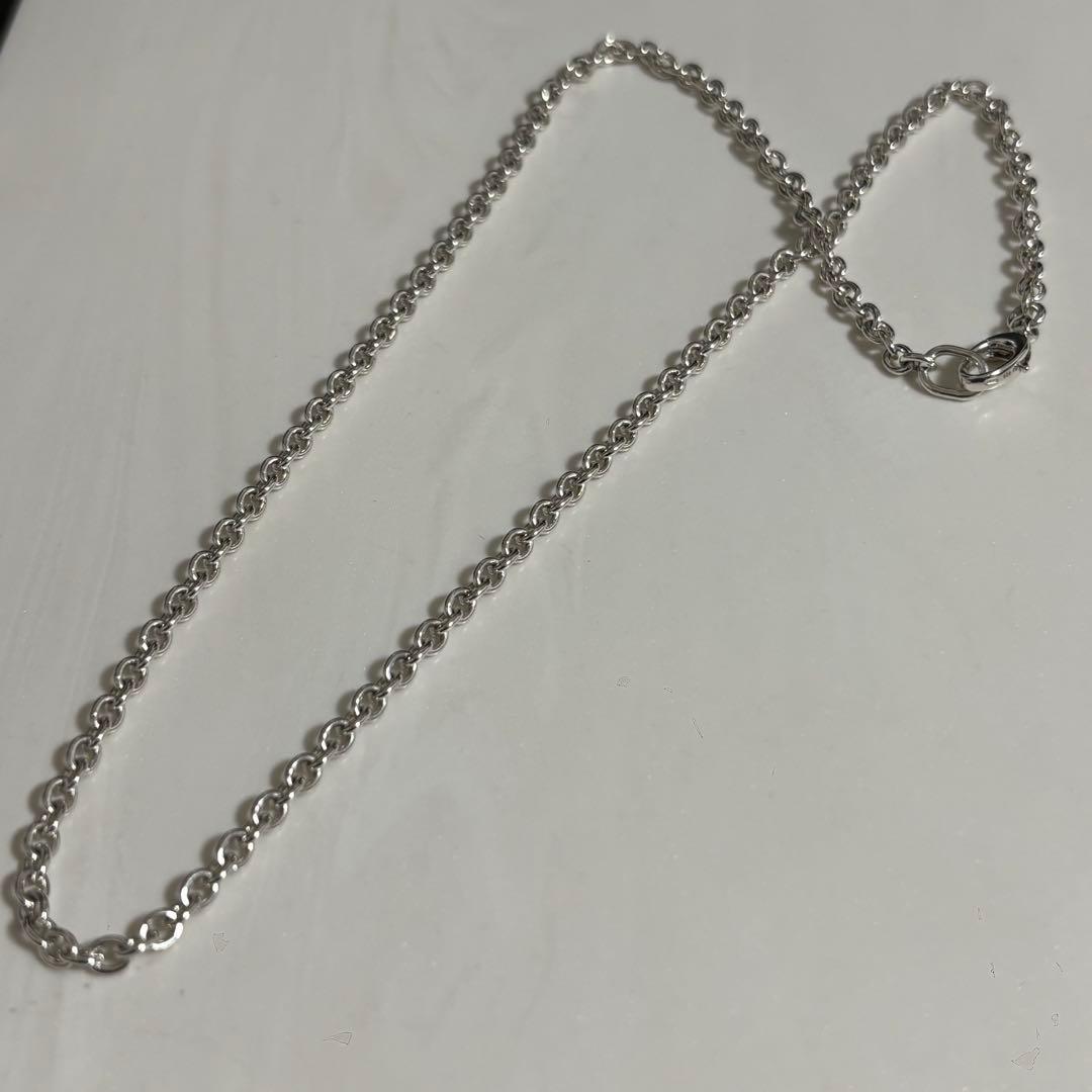 GUCCI 新品同様品　G刻印シルバーチェーンネックレス　925 極美品