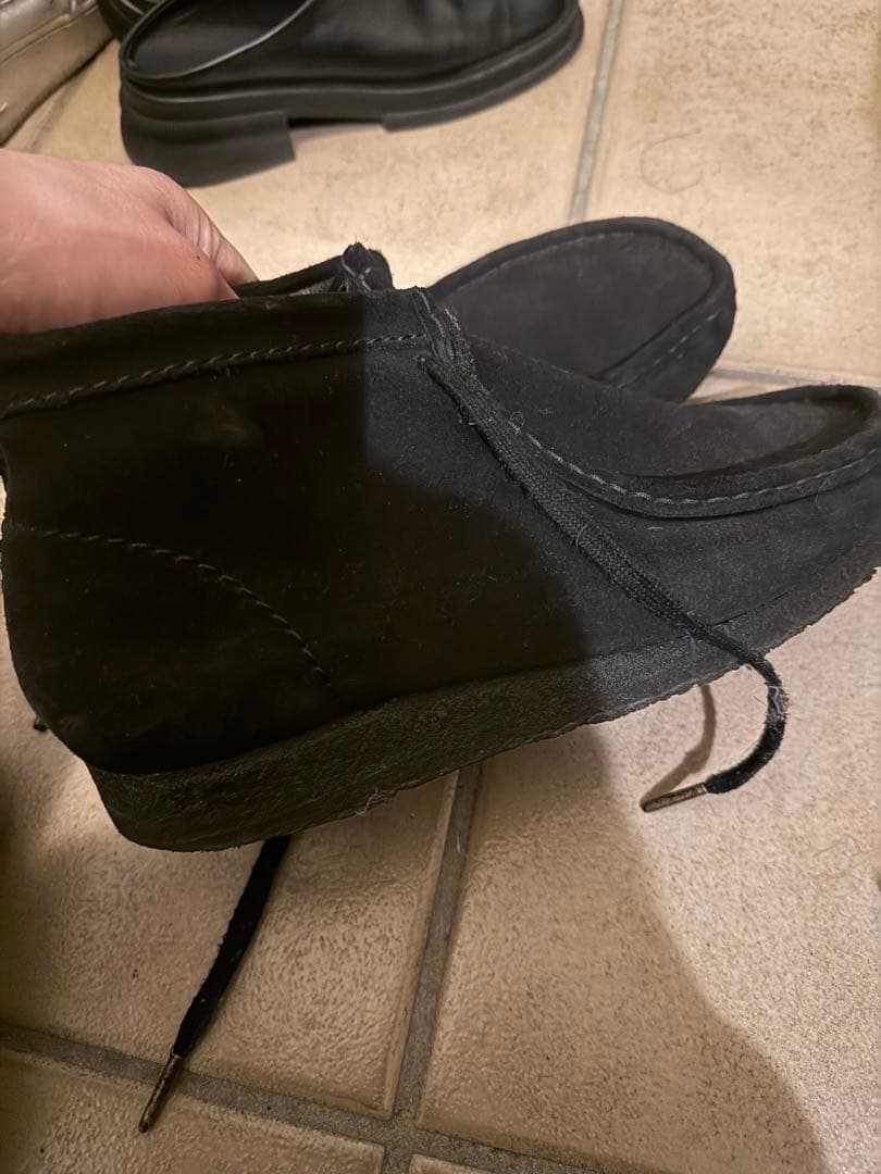 Clarks 黒 ワラビー