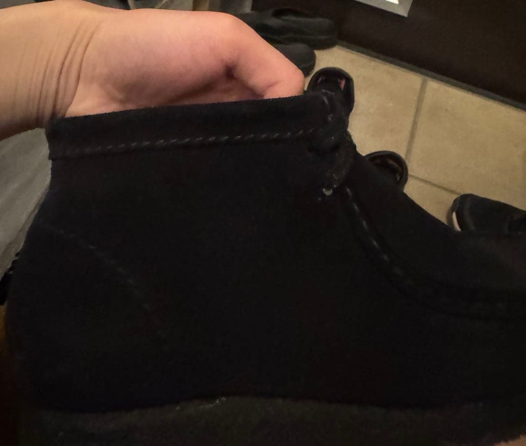 Clarks 黒 ワラビー