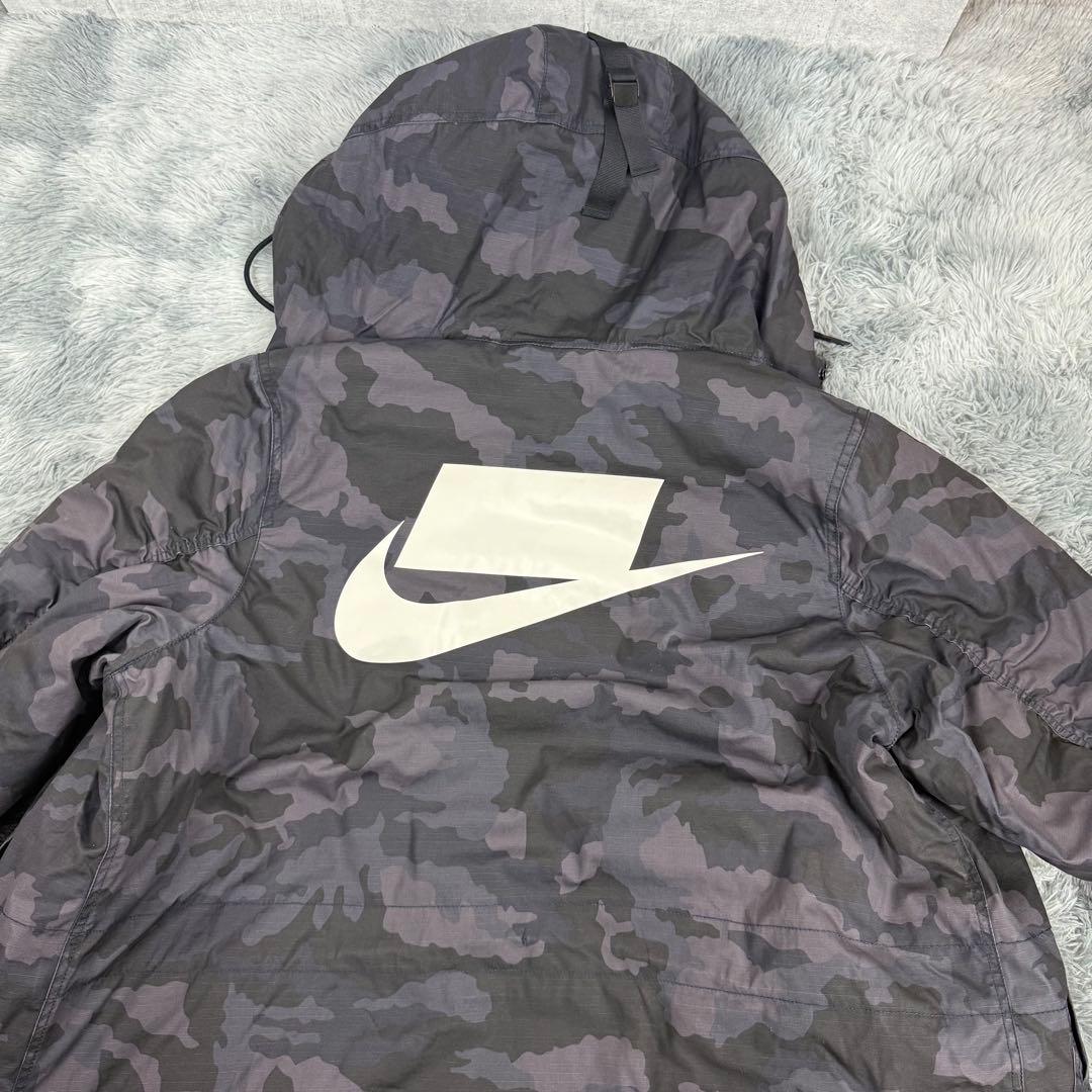 NIKE 迷彩 ロングジャケット XXL中綿 ベンチコート AA8860-475