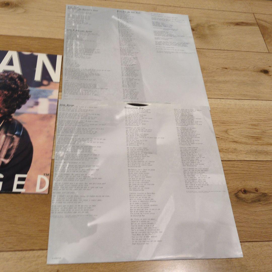 Bob Dylan　ボブ・ディラン『MTV Unplugged』　アナログ盤
