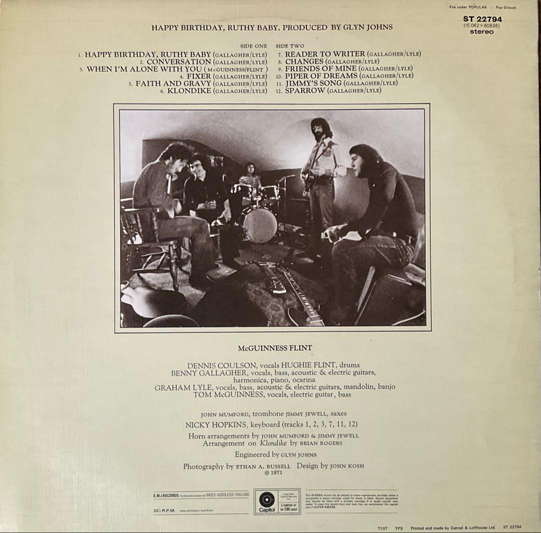 洋楽 McGUINNESS FLINT