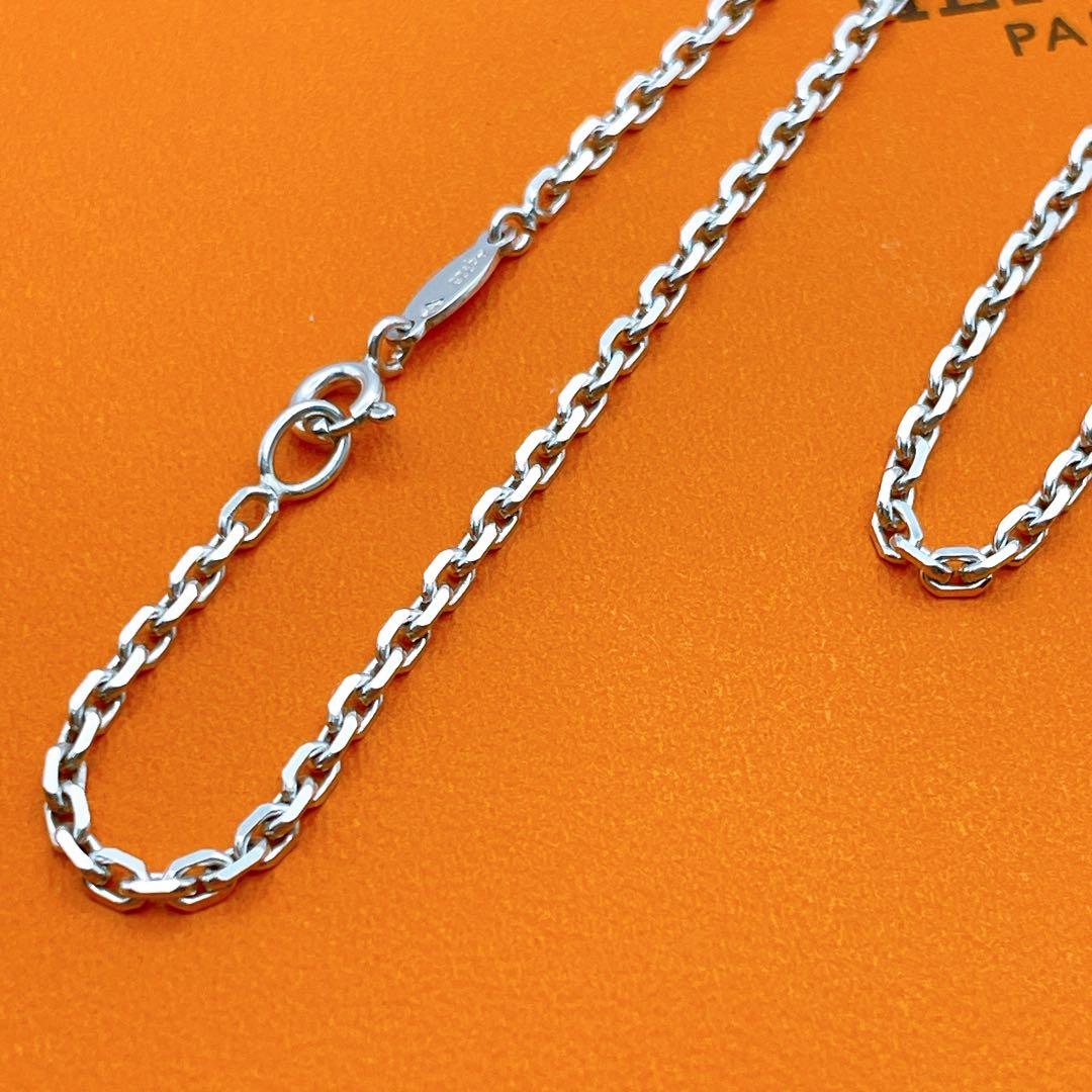 HERMES 希少　ネックレス　チェーン　ヴィンテージ　シルバー925