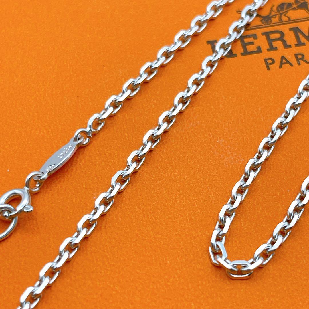 HERMES 希少　ネックレス　チェーン　ヴィンテージ　シルバー925