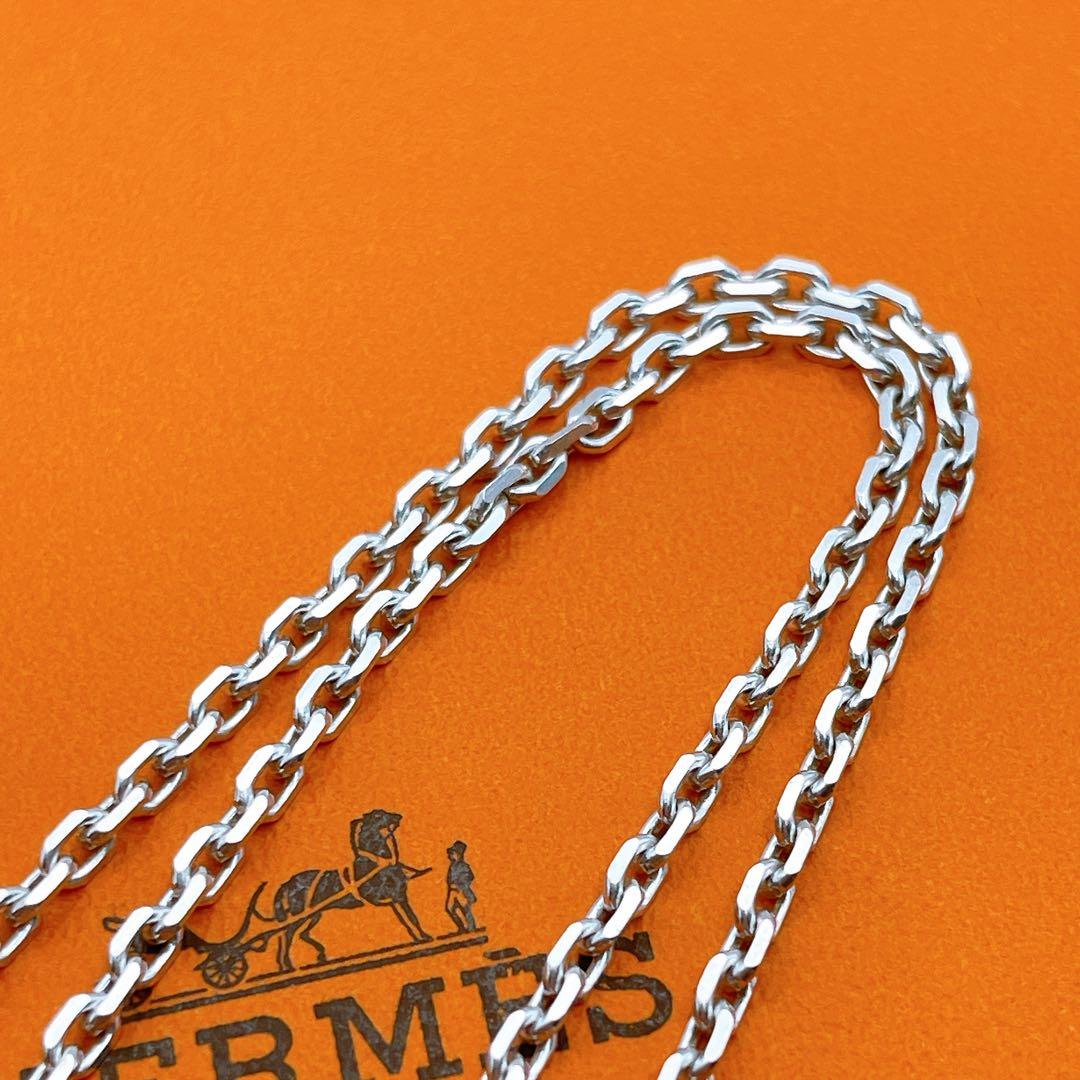 HERMES 希少　ネックレス　チェーン　ヴィンテージ　シルバー925