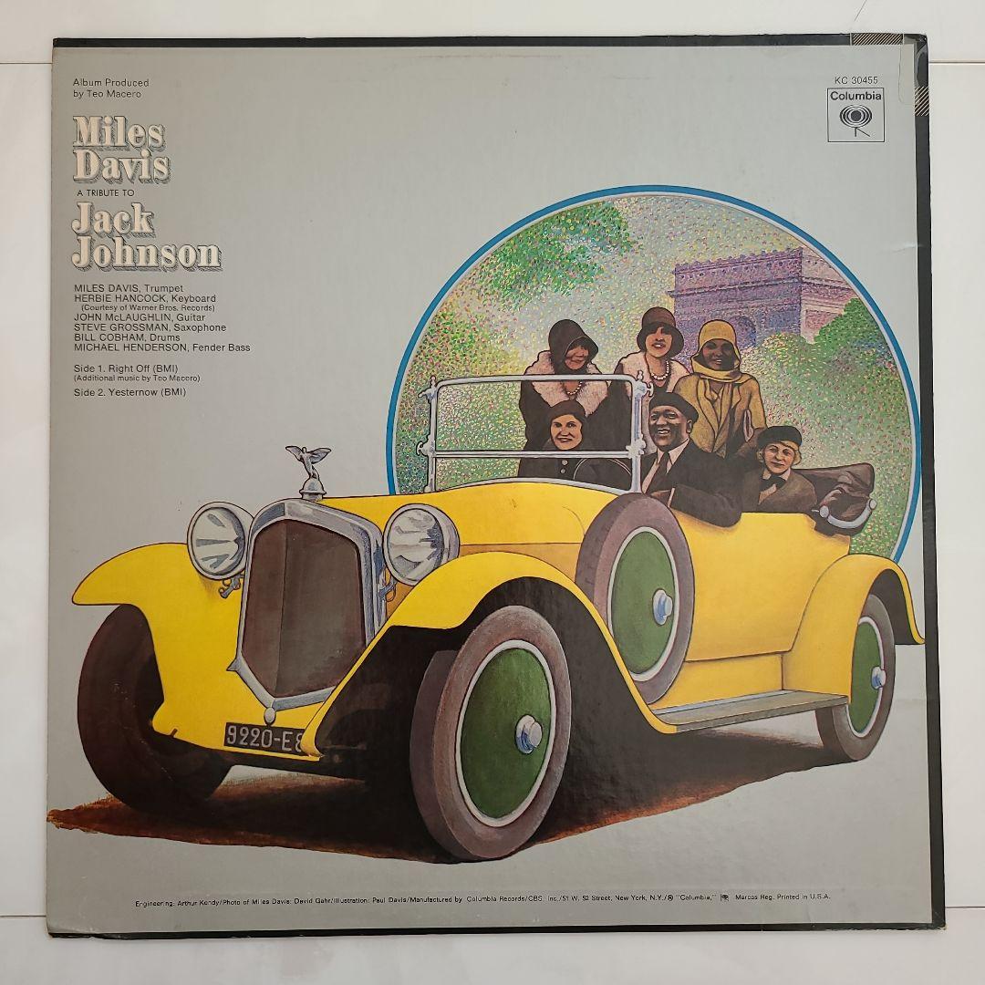 ★ジャケ変更後ＵＳ盤 両面マト１★『ジャック・ジョンソン』Miles Davis
