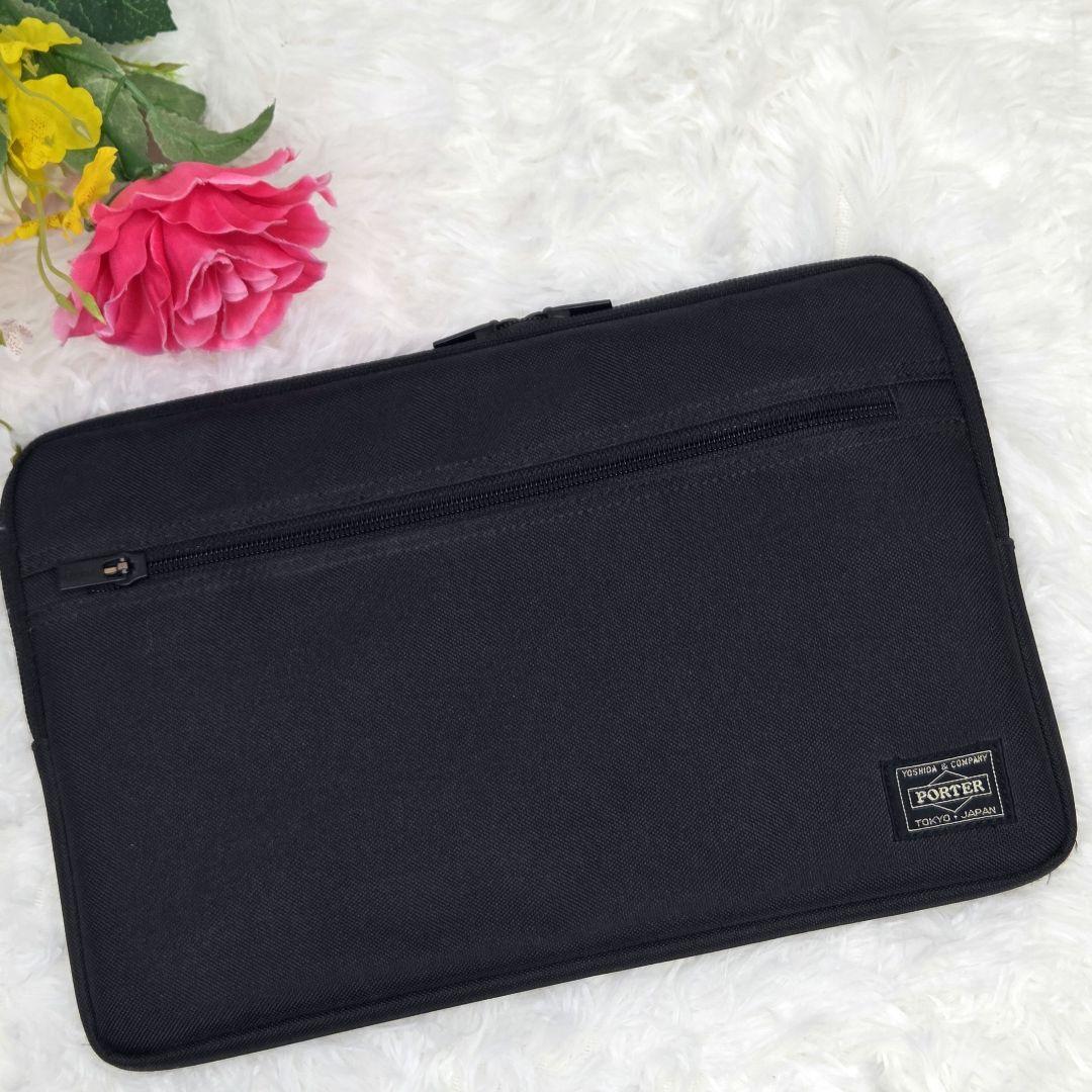 【美品】PORTER ポーターPCケース ブラック 11インチ