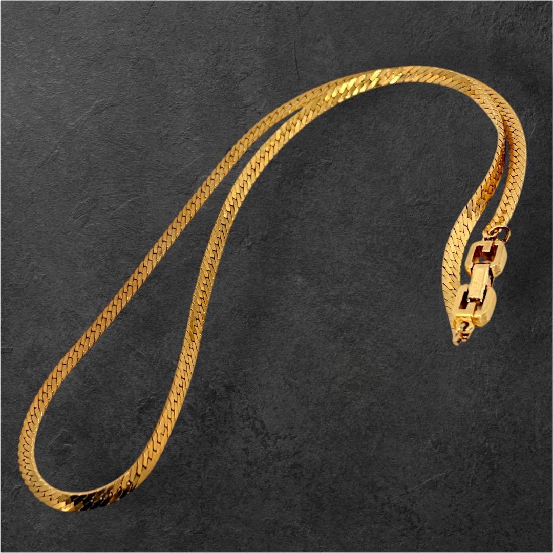 美品✨GIVENCY ネックレス Gロゴ プレート ゴールド ヴィンテージ