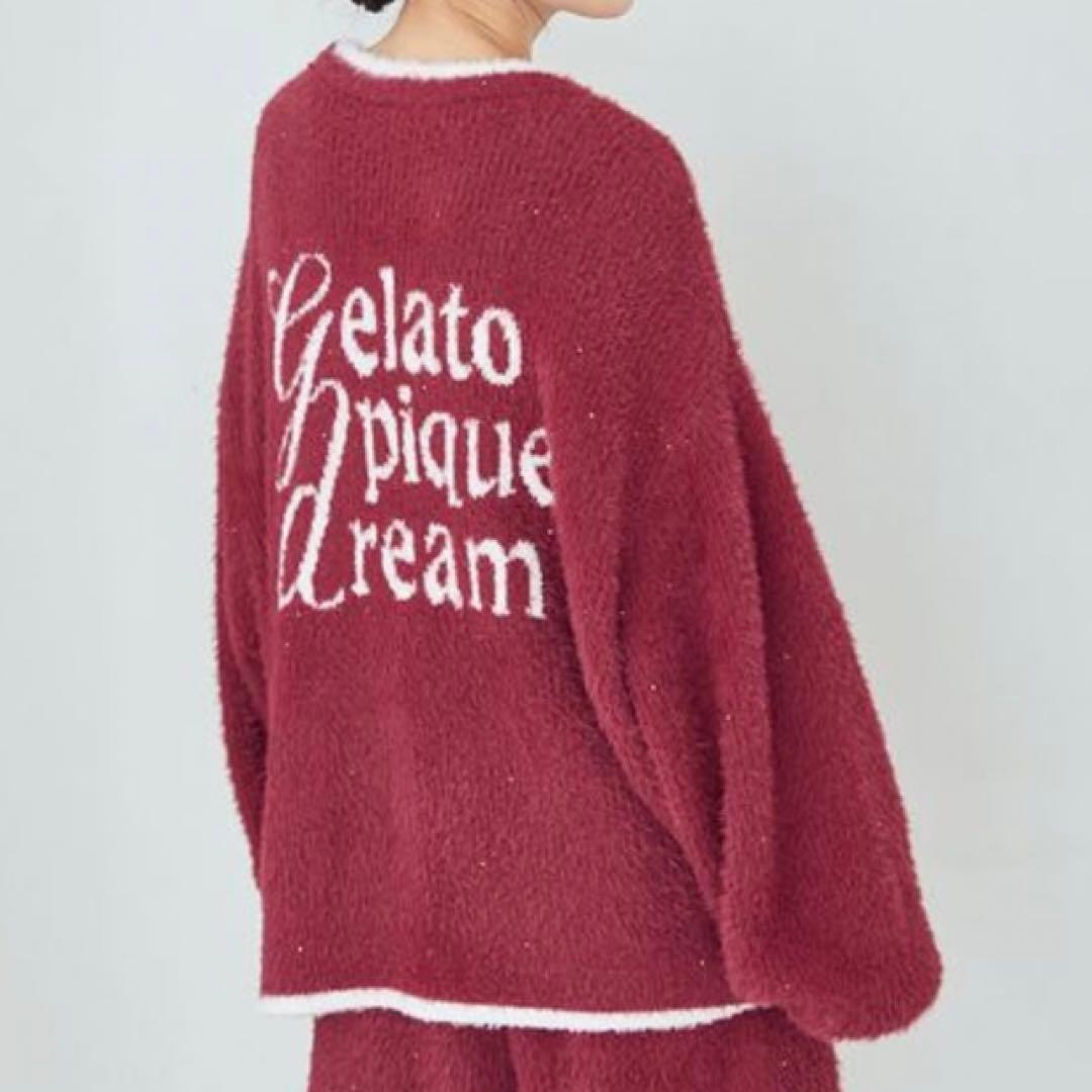 新品 gelato pique ジェラートピケ ラメフェザー カーディガン