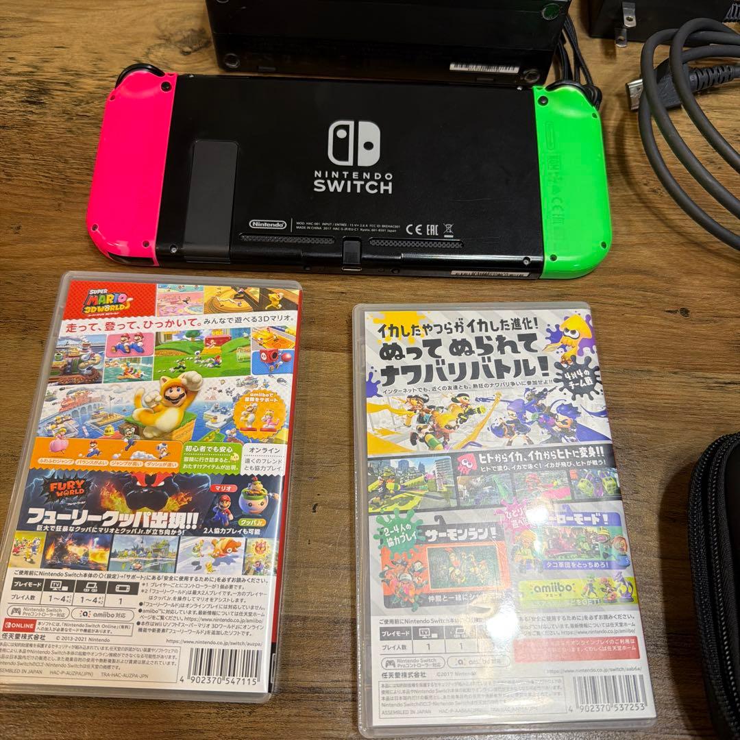 Nintendo Switch スプラ2セット　プロコン、3dワールド 付