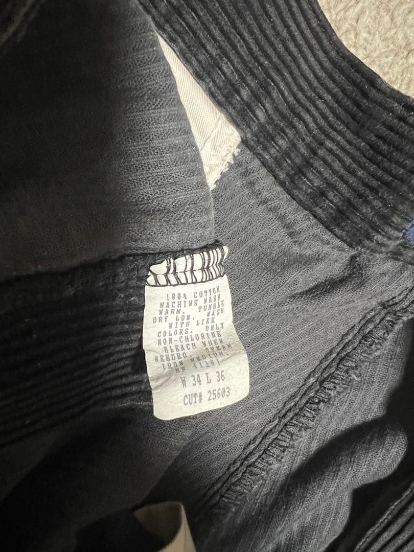 polo ralph lauren USA製 ツータックコーデュロイ黒