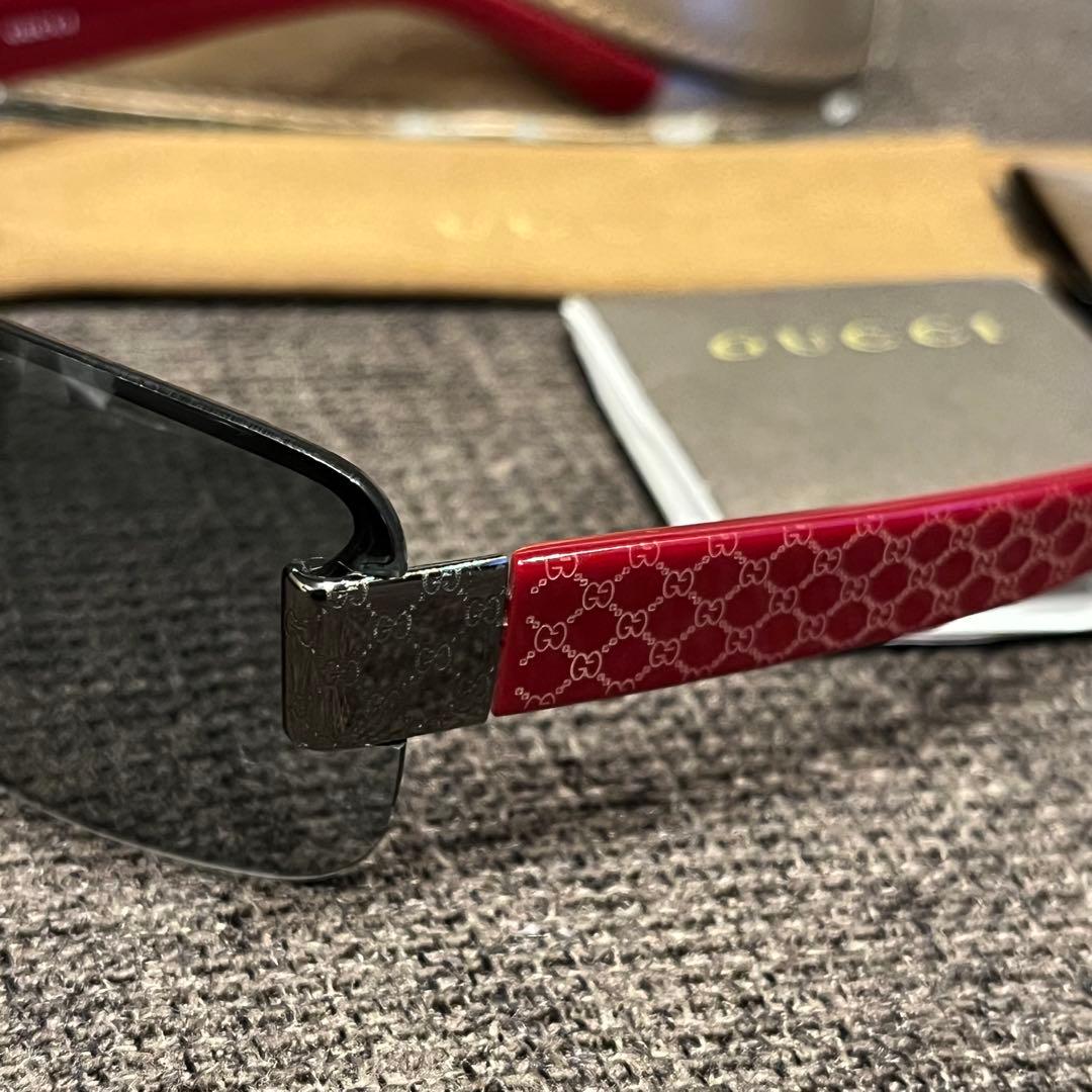 GUCCI グッチ サングラス GG柄 ワインレッド