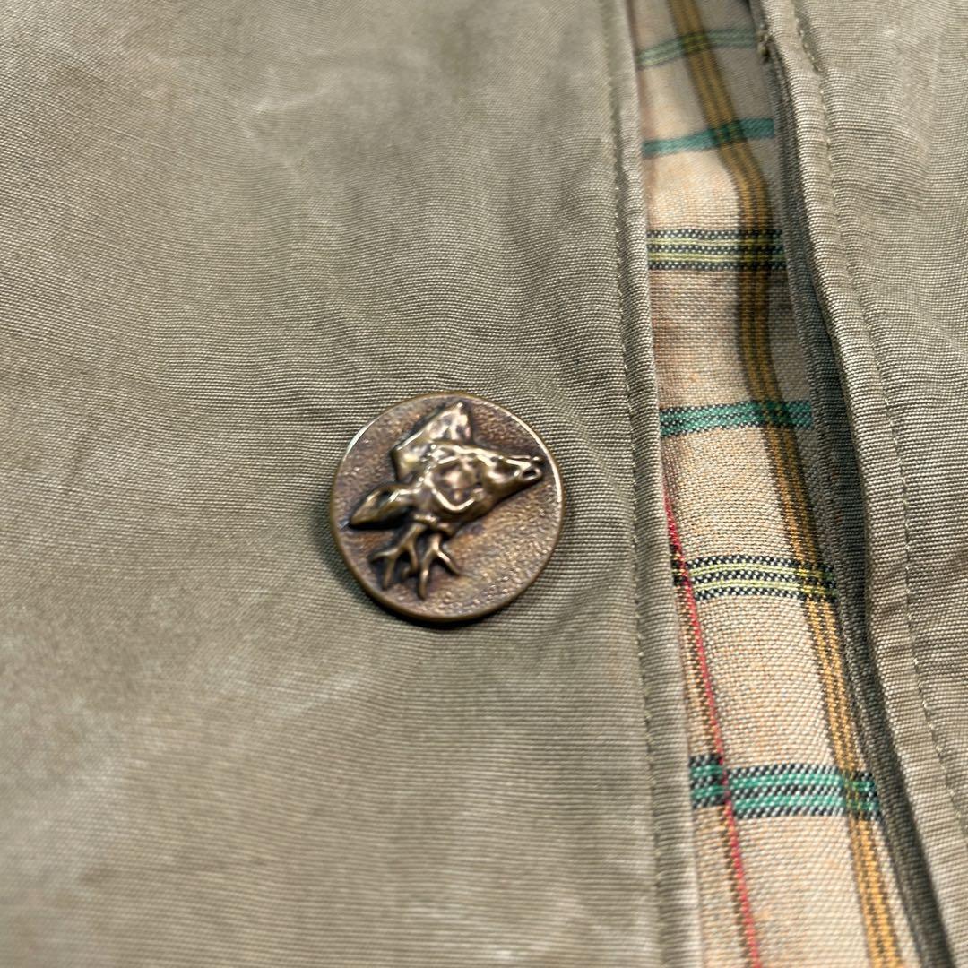 80'sHunting jacketフランス製XL襟コーデュロイ動物ボタン