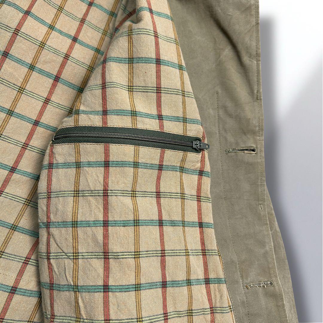 80'sHunting jacketフランス製XL襟コーデュロイ動物ボタン