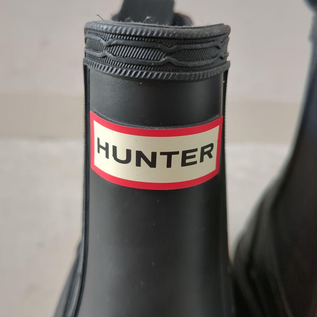 HUNTER チェルシーブーツ サイドゴア 黒 UK4 箱付
