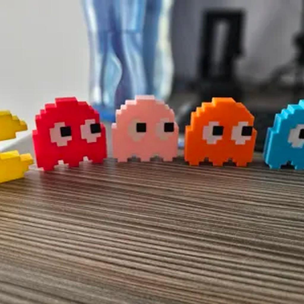 レトロ パックマン ピクセルアート フィギュア 5体セット