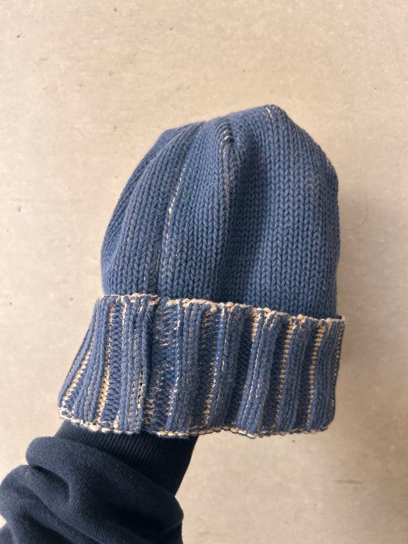 Supreme 22SS Overprint Beanieネイビー