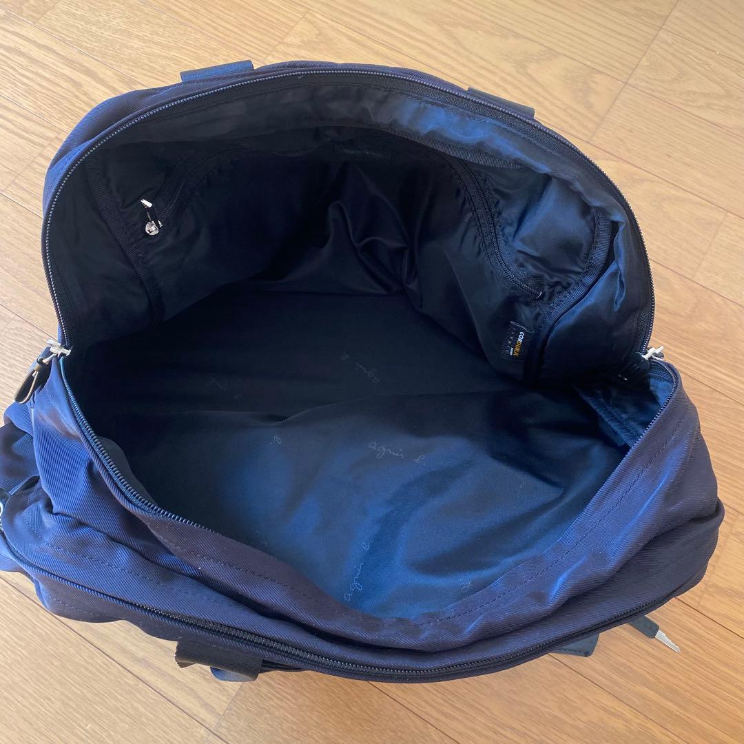 〈美品〉agnès b. ボストンバッグ 黒 旅行用バッグ アニエスベー
