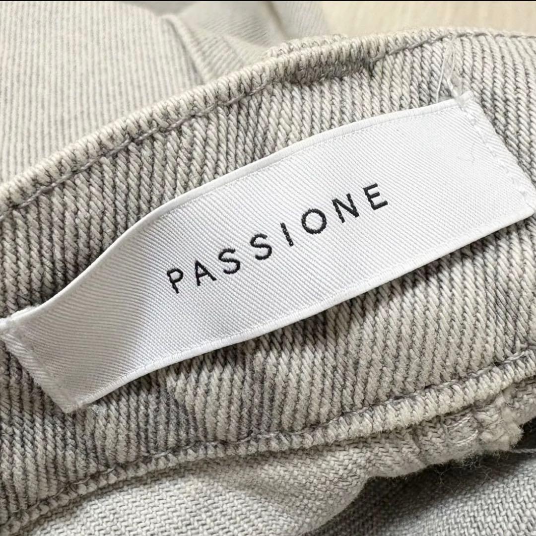 PASSIONE（パッシオーネ）カーブ　デニム　パンツ グレー　38 ワイド
