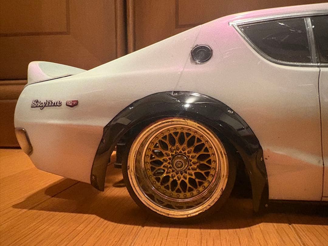 スカイラインGTR ケンメリ　タミヤ　ラジコン　シャーシプロポ付き