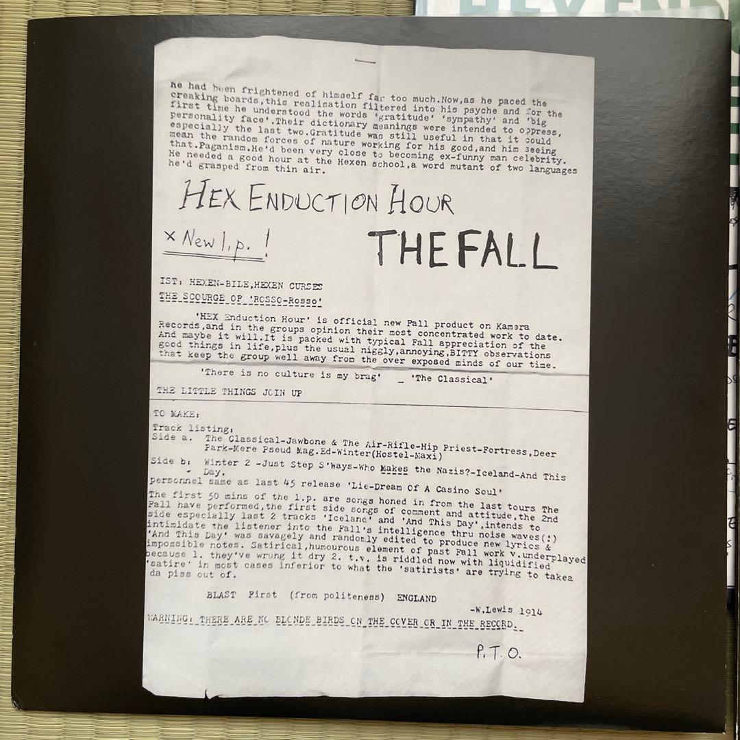 The Fall Hex Enduction Hour 2LP 限定