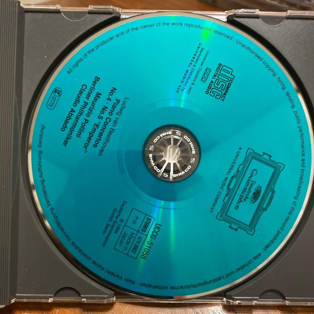 ご購入不可ベートーヴェン: ピアノ協奏曲4番 & 5番 \"皇帝\"アバド、BPO