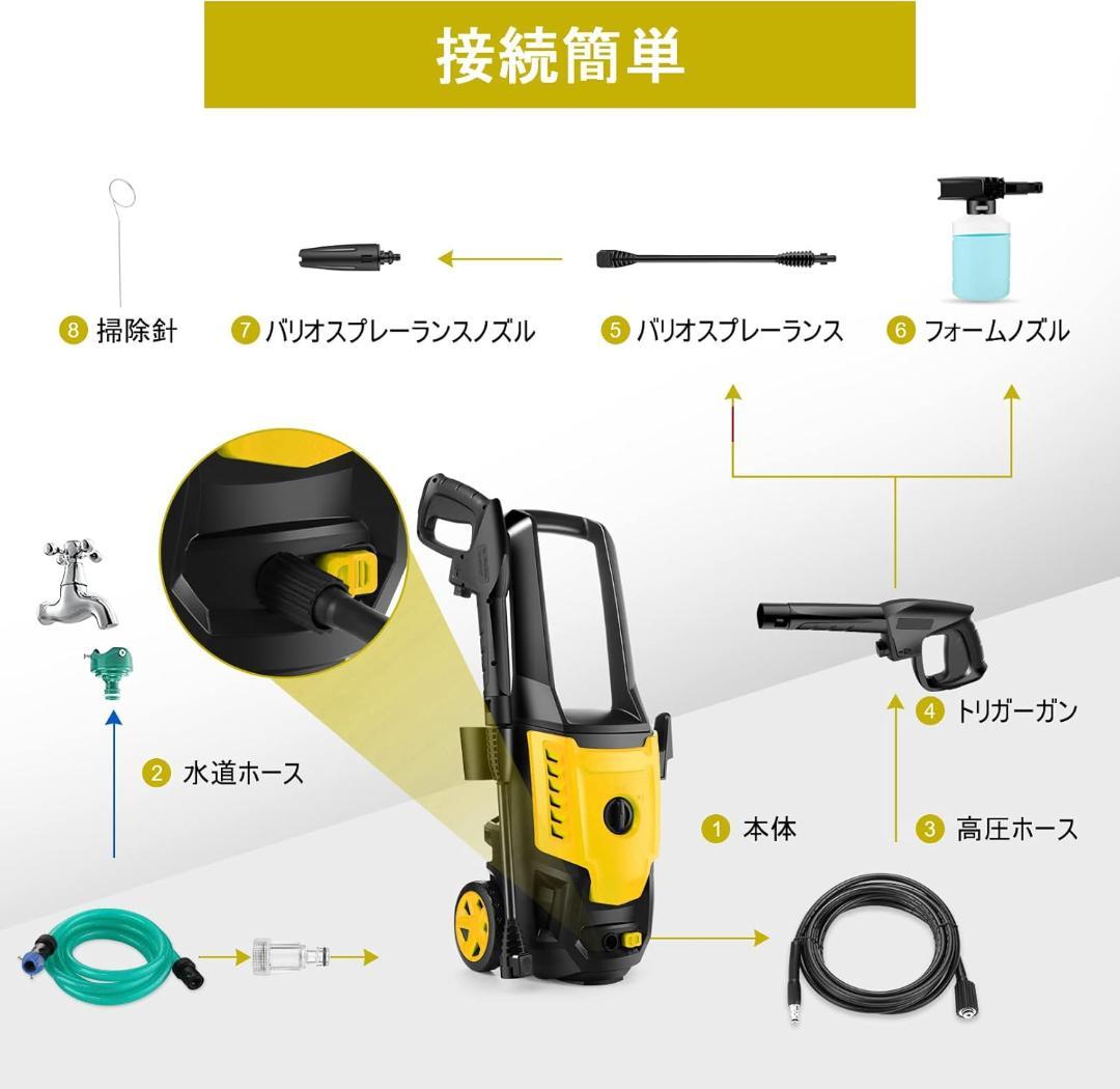 【開封・未使用】COOCHEER KSC401-1600D 高圧洗浄機 洗車