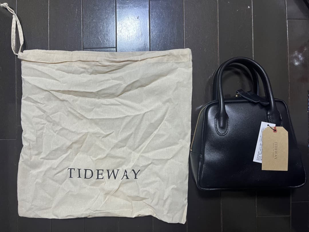 【TIDEWAY】ボストンバッグ　ミニ　BLACK