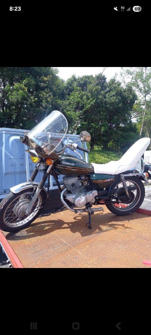 CM125　三段シート(エイプ用から加工)