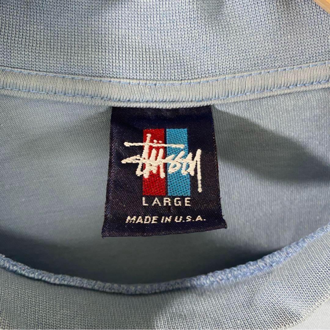 90s OLD STUSSY 赤青タグ USA製 シャドーマン Tシャツ