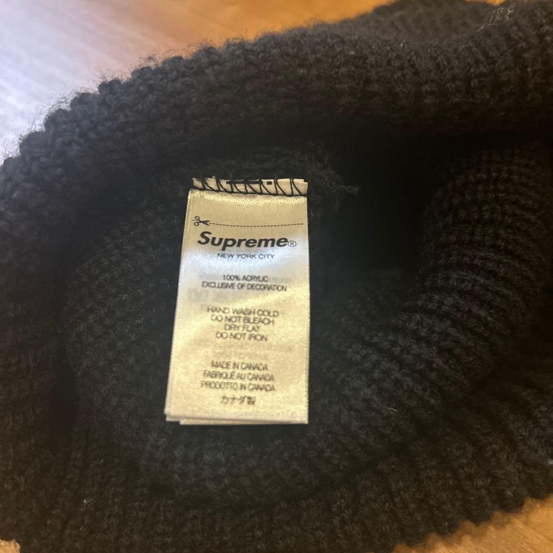 [値下げ]Supreme ブラック ニット帽