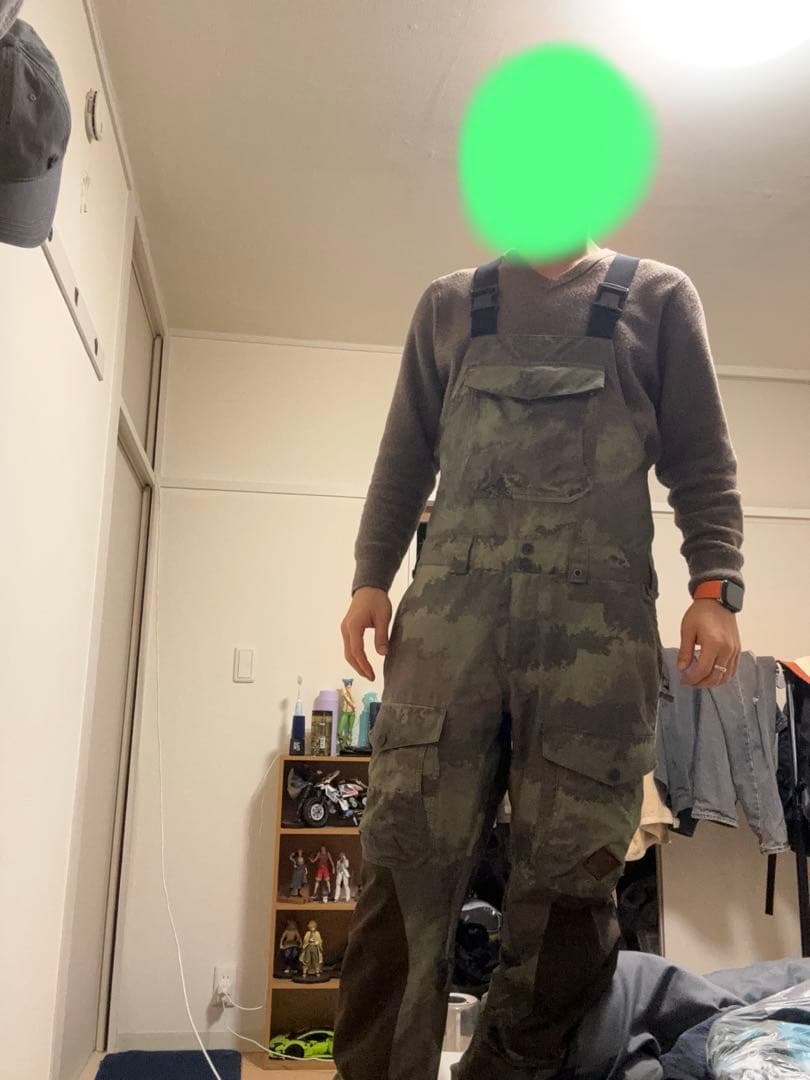 Burton迷彩スノーボードウェアビブパンツ