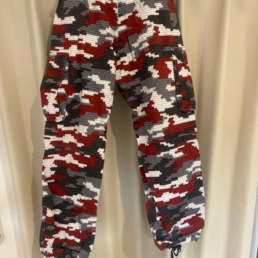 パンツ Supreme 21SS RED CAMO CARGO PANT (32)